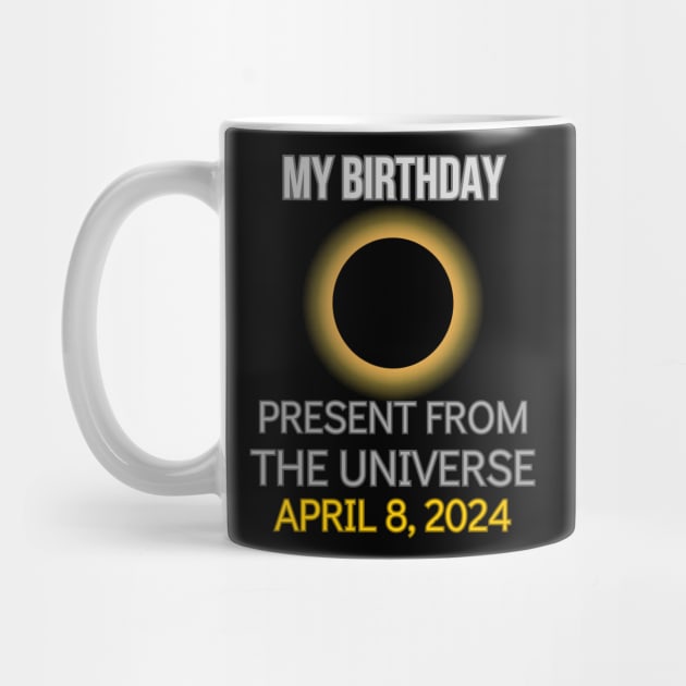 Total Solar Eclipse April 8 2024 Best Birthday Ever by BukovskyART